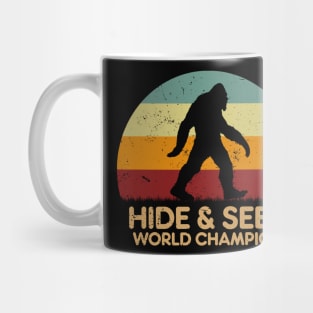 Retro Sunset - Bigfoot Hide And Seek Mug